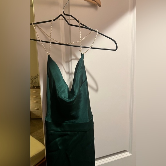 Gaala Paris Backless Valentina Dress in Deep Green - Picture 2 of 11